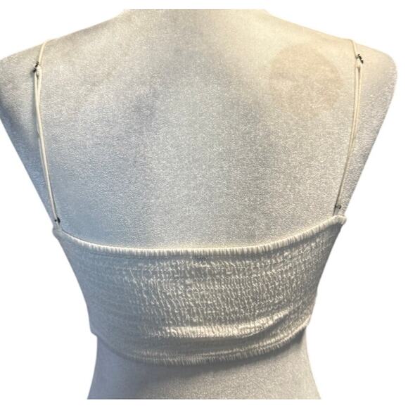 Free People One Ivory Lace Bralette – Adjustable Straps, Smocked Back Size Small - Picture 4 of 7